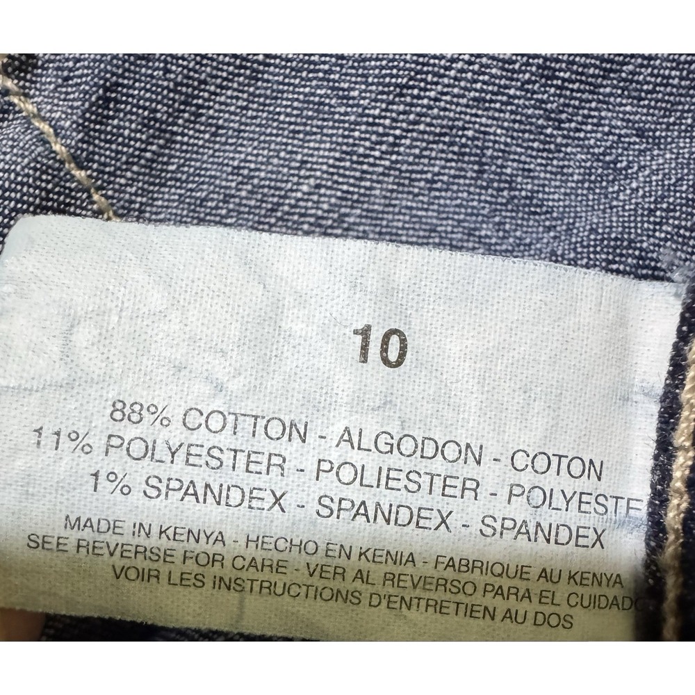 Gloria Vanderbilt Jean Shorts Women's Size 10 Blue With Denim Belt High Rise - Picture 8 of 8
